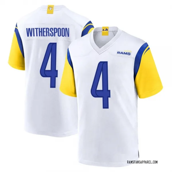 Men's Ahkello Witherspoon Los Angeles Rams Game White Jersey