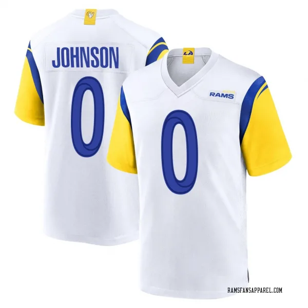 Men's Alex Johnson Los Angeles Rams Game White Jersey