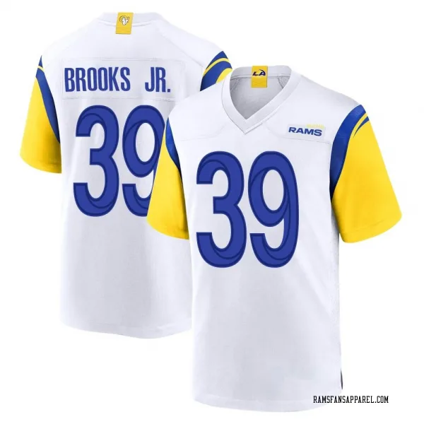 Men's Antoine Brooks Jr. Los Angeles Rams Game White Jersey