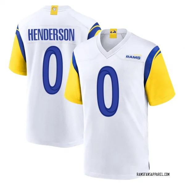 Men's Bryce Henderson Los Angeles Rams Game White Jersey