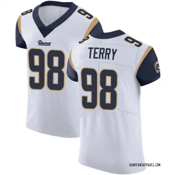 Men's Da'Jon Terry Los Angeles Rams Elite White Vapor Untouchable Jersey