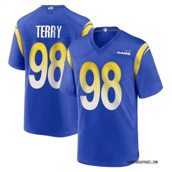 Men's Da'Jon Terry Los Angeles Rams Game Royal Alternate Jersey