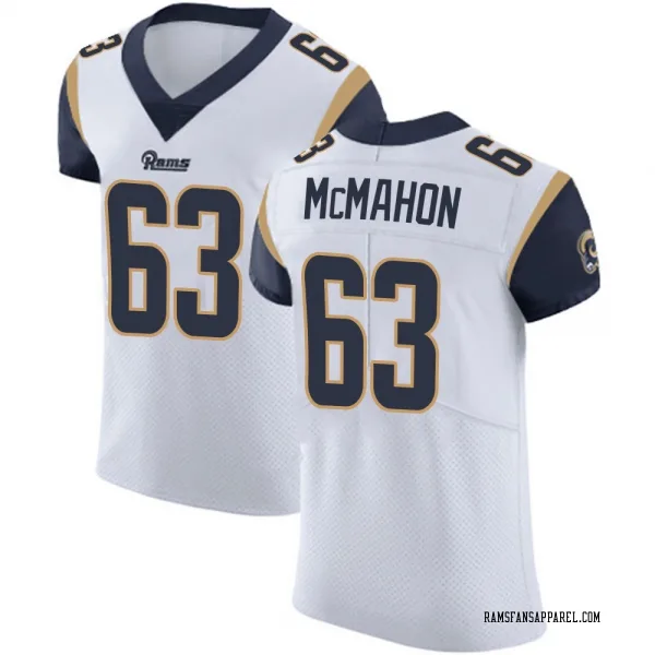 Men's Dylan McMahon Los Angeles Rams Elite White Vapor Untouchable Jersey