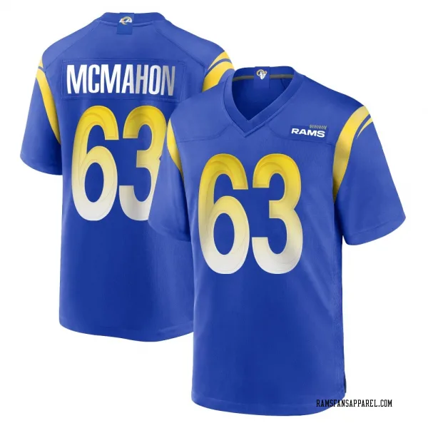 Men's Dylan McMahon Los Angeles Rams Game Royal Alternate Jersey