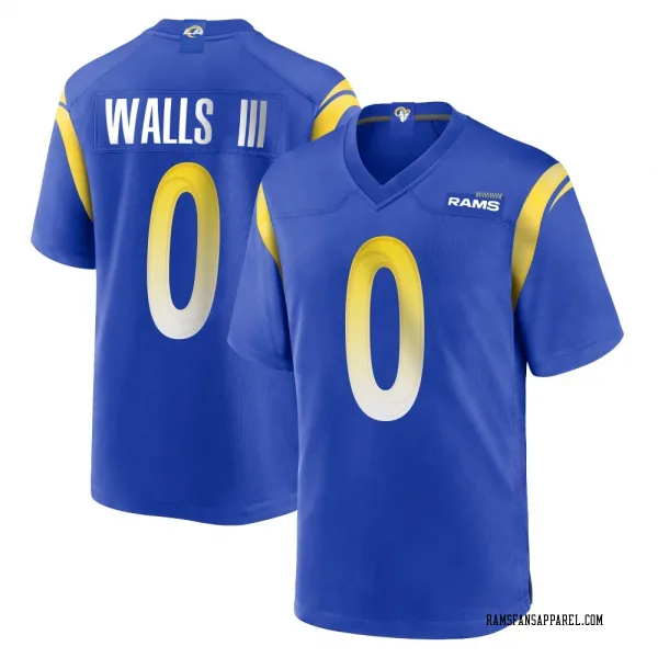 Men's Eddie Walls III Los Angeles Rams Game Royal Alternate Jersey