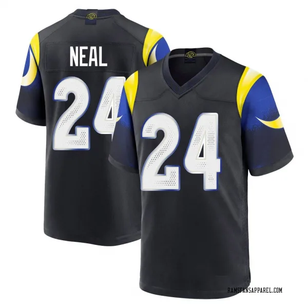 Men's Elias Neal Los Angeles Rams Game Blue Midnight 2025 Rivalries Collection Jersey