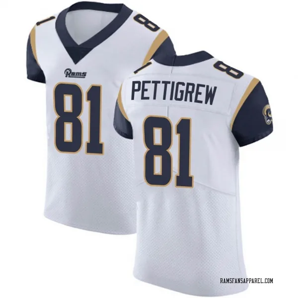 Men's Jamal Pettigrew Los Angeles Rams Elite White Vapor Untouchable Jersey