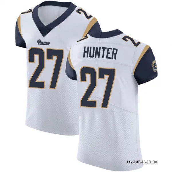 Men's Jarquez Hunter Los Angeles Rams Elite White Vapor Untouchable Jersey