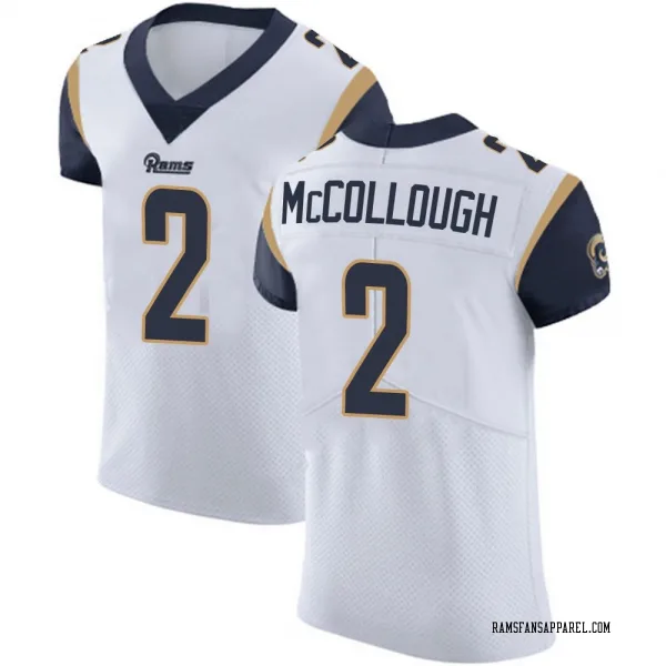 Men's Jaylen McCollough Los Angeles Rams Elite White Vapor Untouchable Jersey