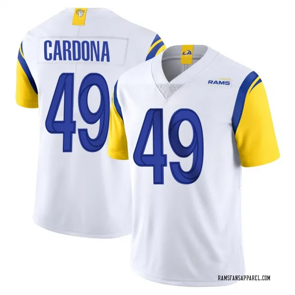 Men's Joe Cardona Los Angeles Rams Limited White Vapor Untouchable Jersey