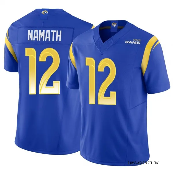 Men's Joe Namath Los Angeles Rams Limited Royal Vapor F.U.S.E. Jersey