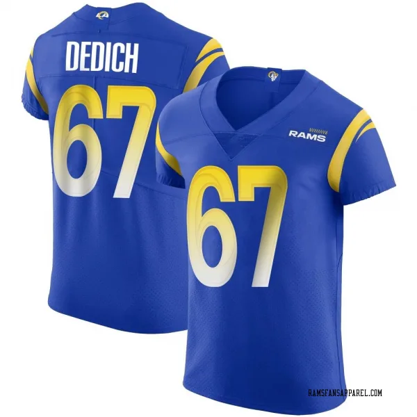 Men's Justin Dedich Los Angeles Rams Elite Royal Alternate Vapor Untouchable Jersey