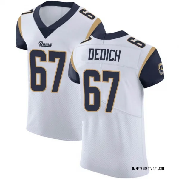 Men's Justin Dedich Los Angeles Rams Elite White Vapor Untouchable Jersey