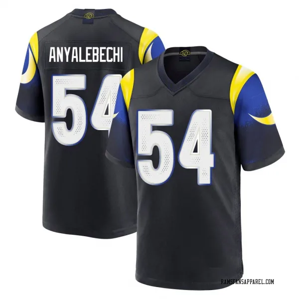 Men's Kelechi Anyalebechi Los Angeles Rams Game Blue Midnight 2025 Rivalries Collection Jersey