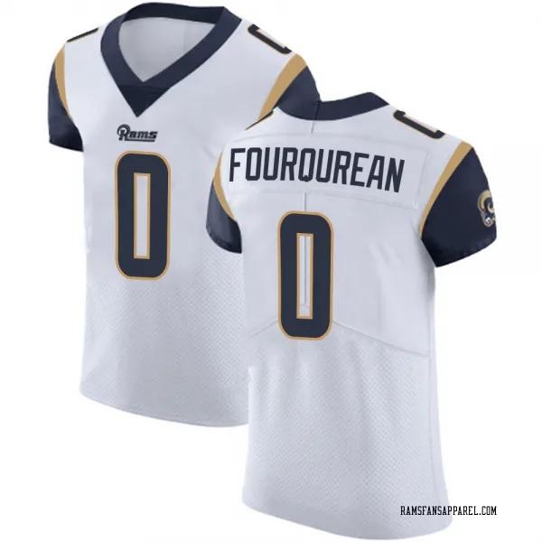 Men's Nyzier Fourqurean Los Angeles Rams Elite White Vapor Untouchable Jersey