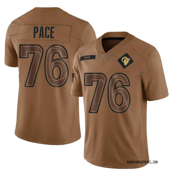 Men's Orlando Pace Los Angeles Rams Limited Brown 2023 Salute To Service Jersey