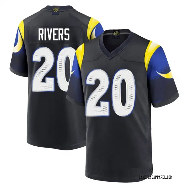 Men's Ronnie Rivers Los Angeles Rams Game Blue Midnight 2025 Rivalries Collection Jersey