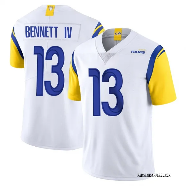 Men's Stetson Bennett IV Los Angeles Rams Limited White Vapor Untouchable Jersey