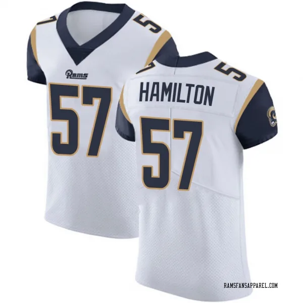 Men's Ty Hamilton Los Angeles Rams Elite White Vapor Untouchable Jersey