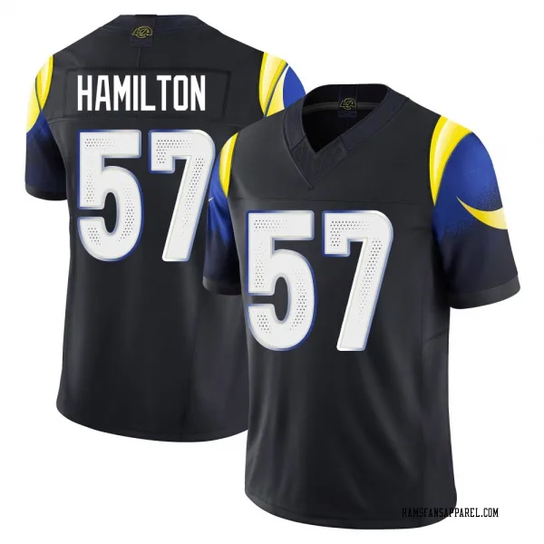 Men's Ty Hamilton Los Angeles Rams Limited Blue Midnight 2025 Rivalries Collection Jersey