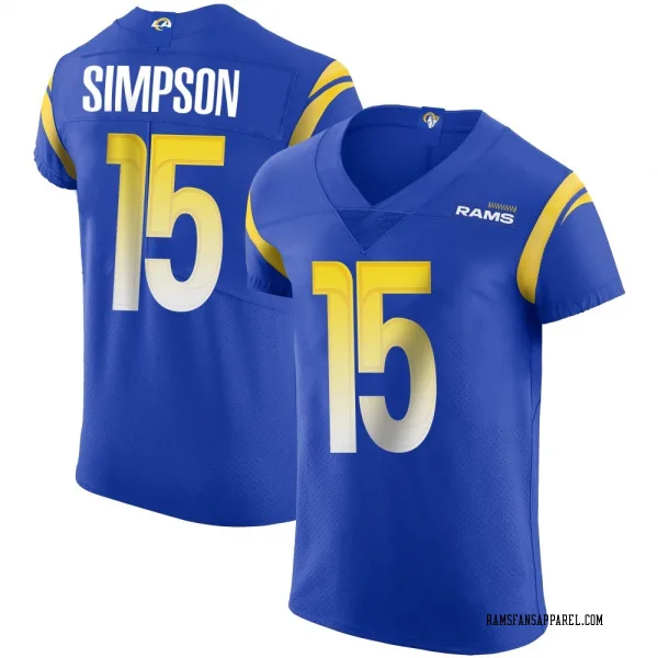 Men's Ty Simpson Los Angeles Rams Elite Royal Alternate Vapor Untouchable Jersey