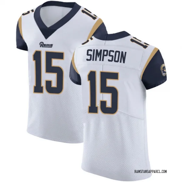 Men's Ty Simpson Los Angeles Rams Elite White Vapor Untouchable Jersey