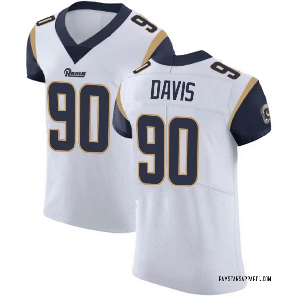 Men's Tyler Davis Los Angeles Rams Elite White Vapor Untouchable Jersey