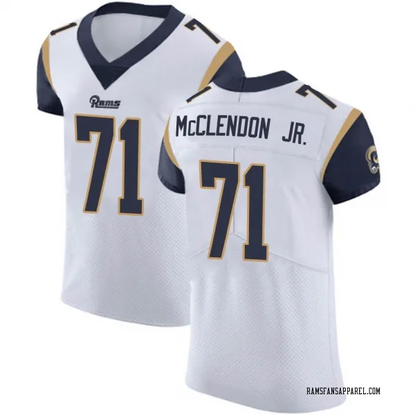 Men's Warren McClendon Jr. Los Angeles Rams Elite White Vapor Untouchable Jersey