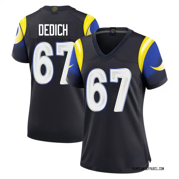 Women's Justin Dedich Los Angeles Rams Limited Blue Midnight 2025 Rivalries Collection Jersey