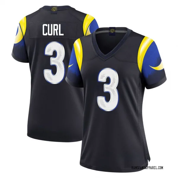 Women's Kamren Curl Los Angeles Rams Limited Blue Midnight 2025 Rivalries Collection Jersey