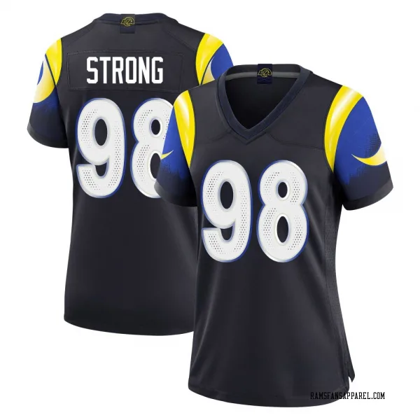 Women's Kevin Strong Los Angeles Rams Limited Blue Midnight 2025 Rivalries Collection Jersey