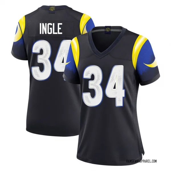 Women's Tanner Ingle Los Angeles Rams Limited Blue Midnight 2025 Rivalries Collection Jersey
