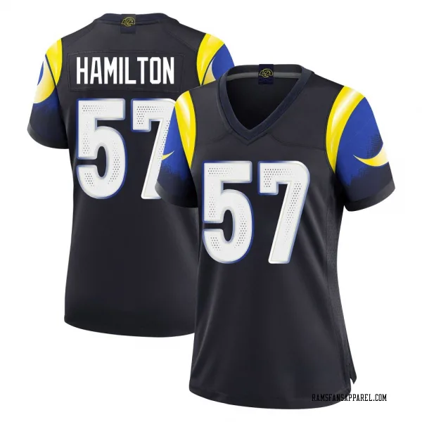 Women's Ty Hamilton Los Angeles Rams Limited Blue Midnight 2025 Rivalries Collection Jersey