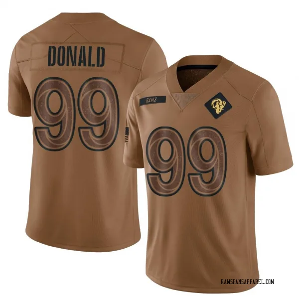 Youth Aaron Donald Los Angeles Rams Limited Brown 2023 Salute To Service Jersey