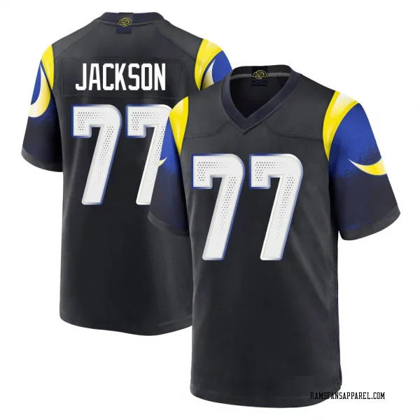 Youth Alaric Jackson Los Angeles Rams Game Blue Midnight 2025 Rivalries Collection Jersey