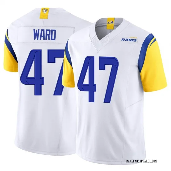 Youth Alex Ward Los Angeles Rams Limited White Vapor F.U.S.E. Jersey
