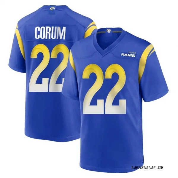 Youth Blake Corum Los Angeles Rams Game Royal Alternate Jersey