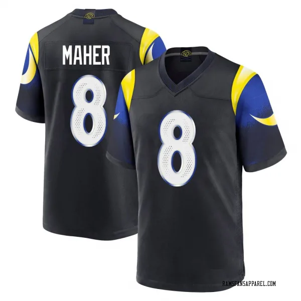Youth Brett Maher Los Angeles Rams Game Blue Midnight 2025 Rivalries Collection Jersey