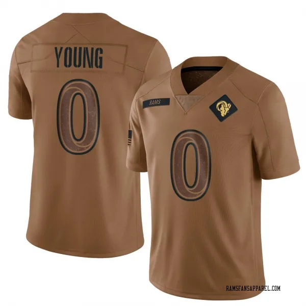 Youth Byron Young Los Angeles Rams Limited Brown 2023 Salute To Service Jersey