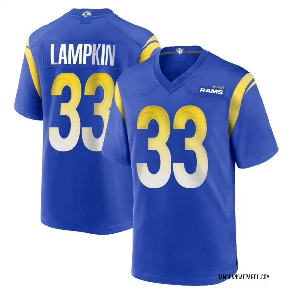 Youth Cam Lampkin Los Angeles Rams Game Royal Alternate Jersey