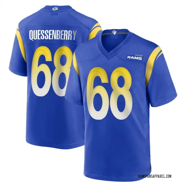 Youth David Quessenberry Los Angeles Rams Game Royal Alternate Jersey