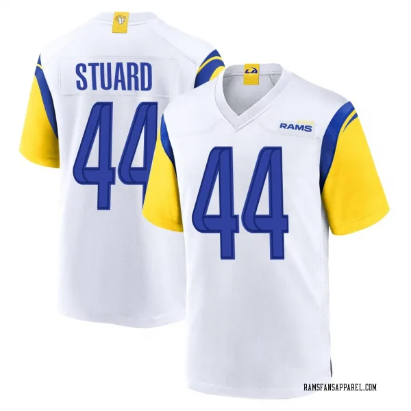 Youth Grant Stuard Los Angeles Rams Game White Jersey