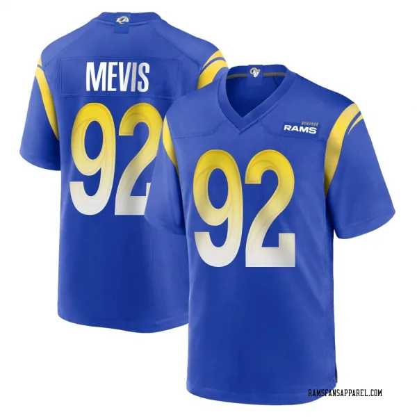 Youth Harrison Mevis Los Angeles Rams Game Royal Alternate Jersey