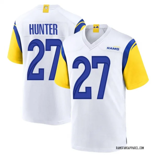 Youth Jarquez Hunter Los Angeles Rams Game White Jersey