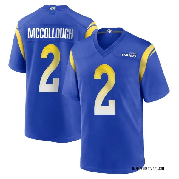 Youth Jaylen McCollough Los Angeles Rams Game Royal Alternate Jersey