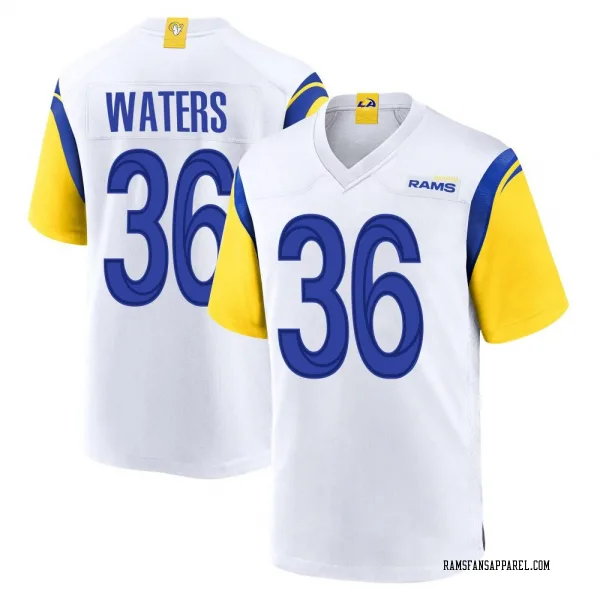 Youth Jordan Waters Los Angeles Rams Game White Jersey