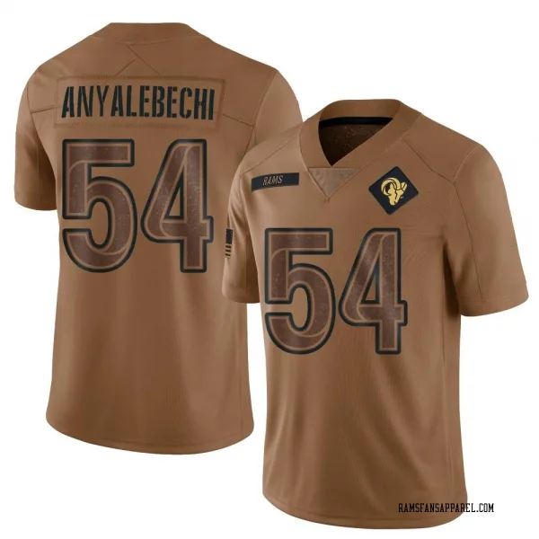 Youth Kelechi Anyalebechi Los Angeles Rams Limited Brown 2023 Salute To Service Jersey