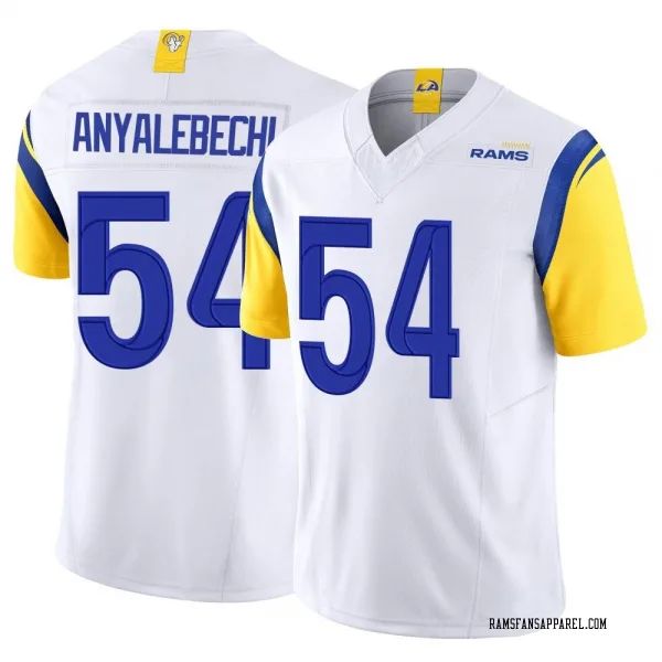 Youth Kelechi Anyalebechi Los Angeles Rams Limited White Vapor F.U.S.E. Jersey
