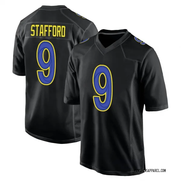 Youth Matthew Stafford Los Angeles Rams Game Black Fashion Jersey