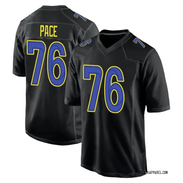 Youth Orlando Pace Los Angeles Rams Game Black Fashion Jersey